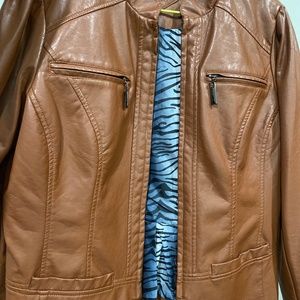 Faux leather jacket